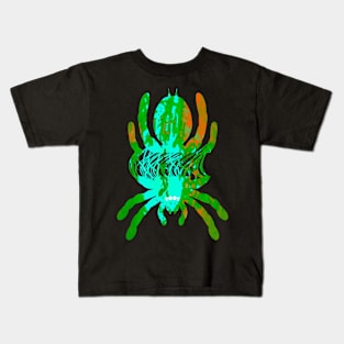 Tarantula Silhouette V71 (Tie Dye) Kids T-Shirt